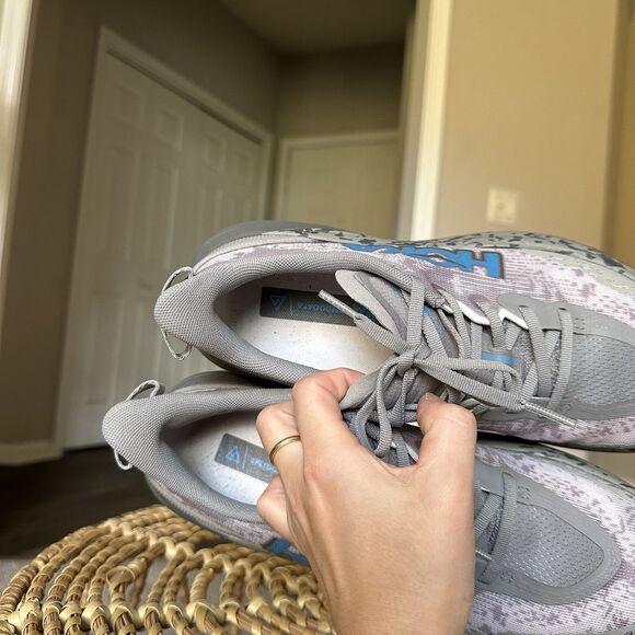 Hoka One One Speedgoat 6 Mens 11 Trail Running Shoe Sneaker Gray Hiking Trainer - Picture 8 of 12